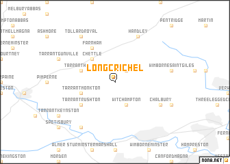map of Long Crichel
