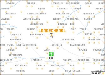 map of Longechenal