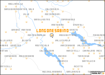 map of Longone Sabino