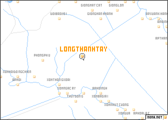 map of Long Thành Tây