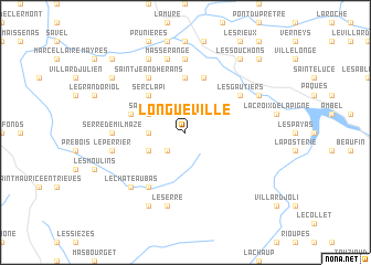 map of Longueville