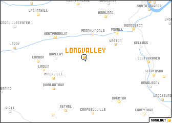 map of Long Valley