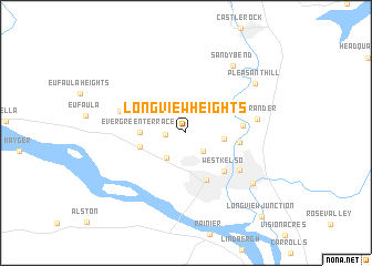 map of Longview Heights