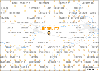 map of Lonnewitz