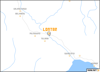 map of Lontar
