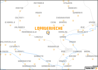 map of Lopadea Veche