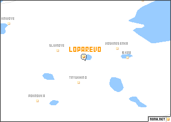 map of Loparëvo