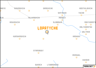 map of Lopatyche