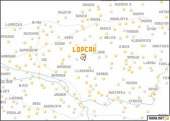 map of Lopčak