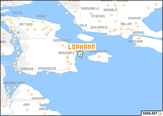 map of Löphamn