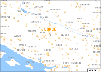 map of Lopoč