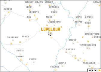 map of Lopoloua