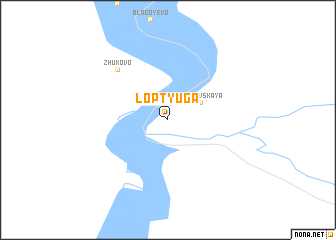 map of Loptyuga