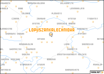 map of Łopuszanka Lechniowa