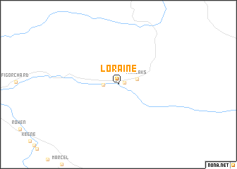 map of Loraine