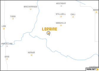 map of Loraine