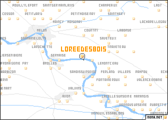 map of LʼOrée-des Bois
