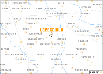 map of Loreggiola