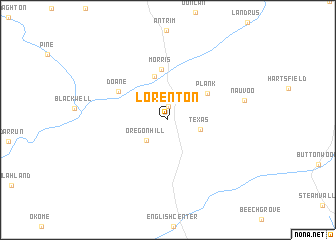 map of Lorenton