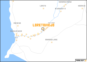 map of Loreto Viejo