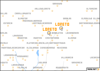 map of Loreto