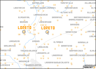 map of Loreto