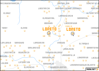 map of Loreto