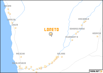 map of Loreto