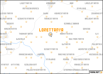 map of Lóréttanya