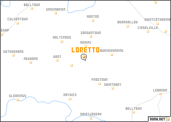 map of Loretto