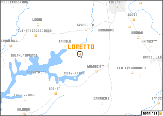 map of Loretto