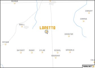 map of Loretto