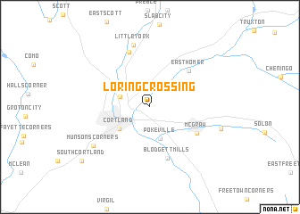 map of Loring Crossing