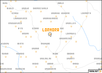 map of Lormora