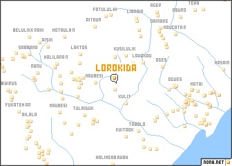 map of Lorokida