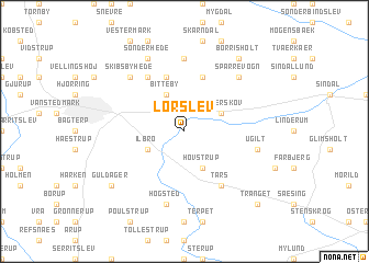 map of Lørslev