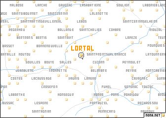 map of Lortal