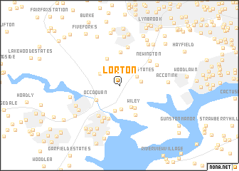 map of Lorton