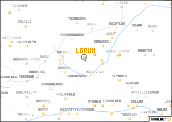 map of Lorūm