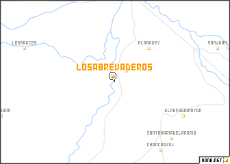 map of Los Abrevaderos