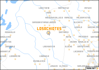 map of Los Achiotes