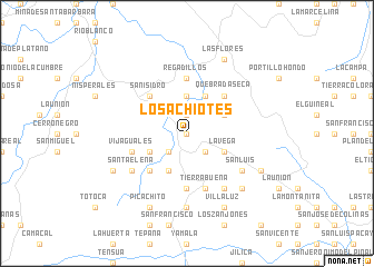 map of Los Achiotes