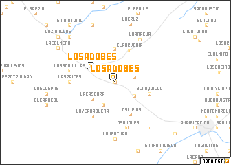 map of Los Adobes
