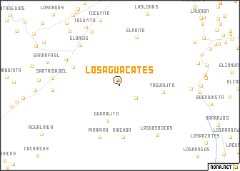 map of Los Aguacates