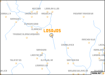 map of Los Ajos