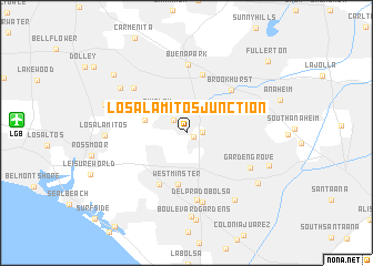 map of Los Alamitos Junction