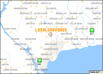 map of Los Algarrobos