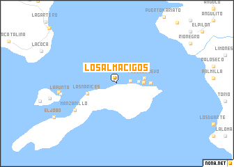 map of Los Almácigos