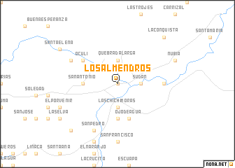 map of Los Almendros