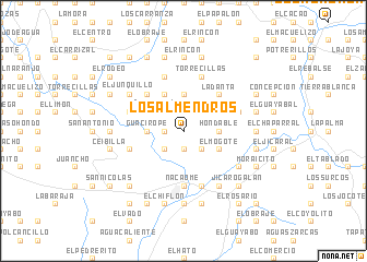 map of Los Almendros